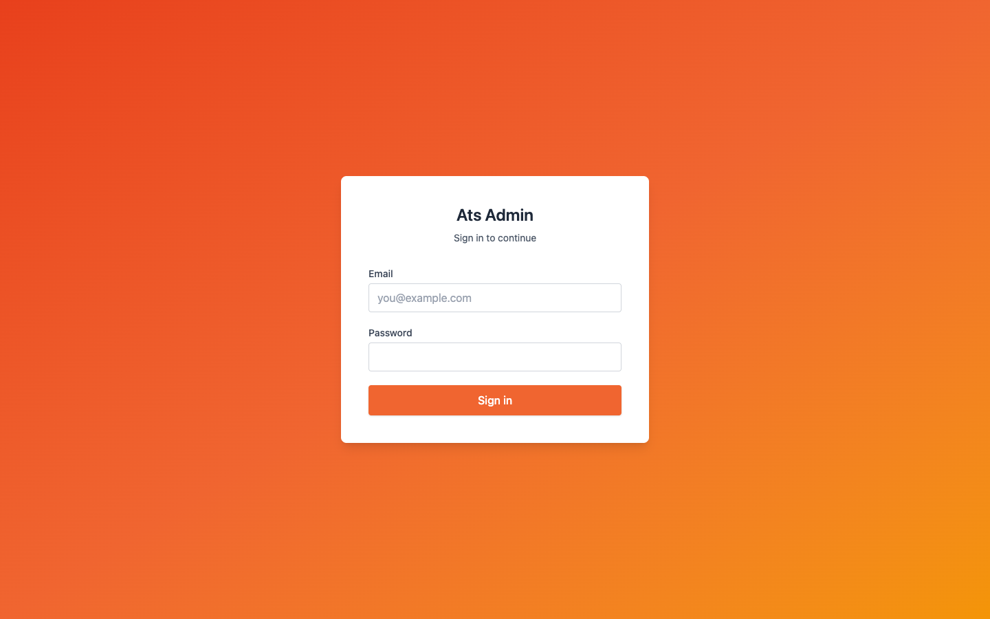 CarvOS self-service portal login page